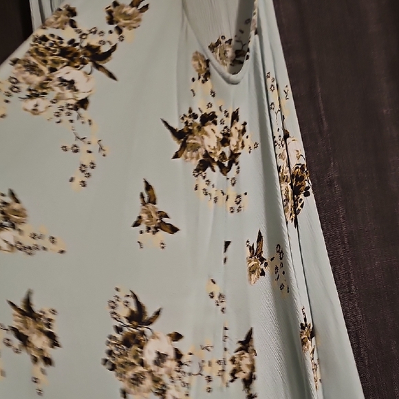 GUC Small Free People Light Blue Floral Dress - Picture 7 of 8